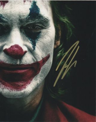 Joaquin Phoenix Joker Signed Autographed 8x10 Photo J629