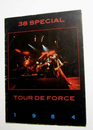38 Special 1984 Tour De Force Concert Tour Program Donnie Van Zant Lynyrd