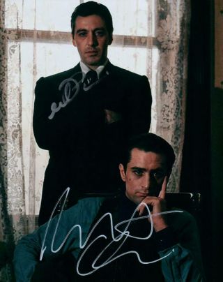 Robert Deniro Al Pacino Autographed Signed 8x10 Photo Picture Pic,
