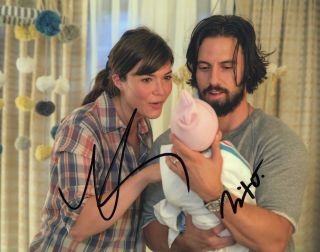 Milo Ventimiglia & Mandy Moore This Is Us Signed 8x10 Photo Mv Mm 10 Proof