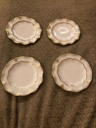 4 Royal Crown Derby England Lombardy A.  1127 Bread And Butter Plate 6”