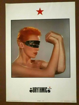 Eurythmics Annie Lennox Authentic 1983 Anabas Poster