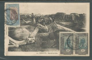 1826 French Somali Coast Djibouti Post Card To Dire Dawa