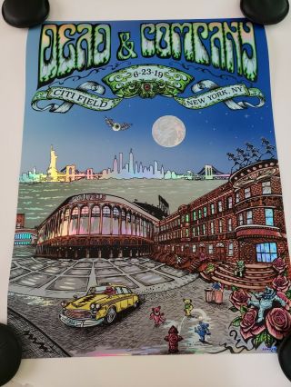 2019 Grateful Dead And & Company Citi Field Ny Poster Print Dubois S/n