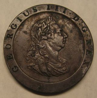 1797 Great Britain One Penny Foreign Coin Take A Look