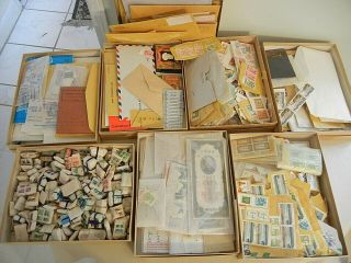 10 Lbs.  World Wide Stamps Accumulation; India,  U.  S.  A. ,  Canada - Approx.  40000,