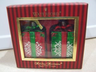 Waterford Holiday Heirlooms Snowflake Gift Box Ornaments - Set Of 2