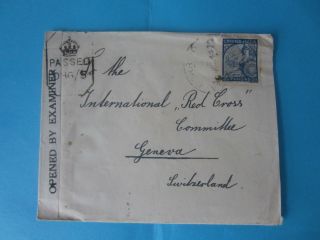 Portuguese India 1942 Censored Cover To Red Cross,  Switzerland - D260