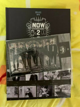 Bts Official Now 2 In Europe & America Dvd Set W/ Yoongi/suga Bookmark & Standee