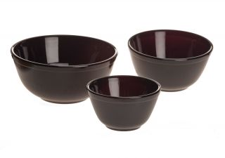 Mosser Glass: Mixing Bowl Set,  Black