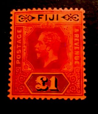Fiji Sg137 £1 Rarely Seen George V 1912 M/mint Cv £275