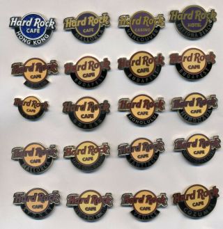 Hard Rock Cafe Hotel Casino Classic Logo Pins - 20 Pins