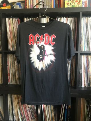 Vintage 1988 Ac/dc Blow Up Your Video Concert World Tour Tshirt Xl Single Stitch
