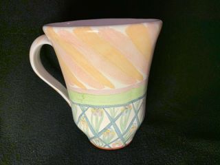 Mackenzie - Childs Rare Retired Pattern Ceramic Taylor Mug - - 1989