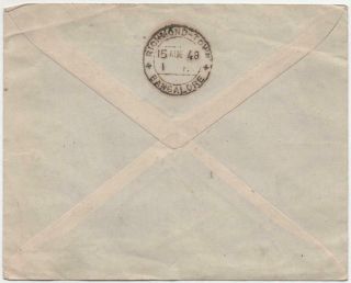 INDIA: 1948 Gandhi 12as Block of 4 on Cover to Bangalore - Richmond Town (28320) 2