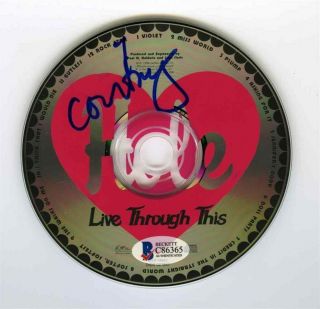 Courtney Love Hole Autographed Signed Cd Certified Authentic Psa/dna