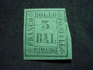 Noblespirit (gc1) Romagna No.  6 Mh Pre - Printing Paper Fold Error