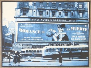 2012 Jack White - Nyc I Silkscreen Concert Poster S/n By Rob Jones
