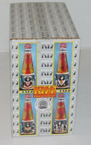 Kiss Band 1st Edition Lava Lamp 1999 Spencers Gene Simmons Ace Frehley