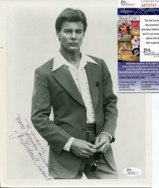 Jan - Michael Vincent Autograph Actor In Airwolf Signed Photo Jsa Authenticated