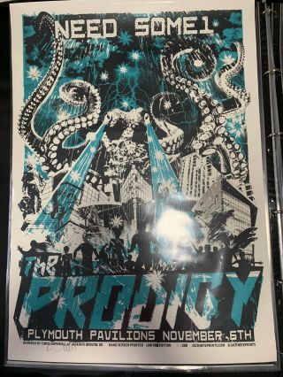The Prodigy - No Tourists Jacknife Tour Poster - Plymouth - Rare,  Limited