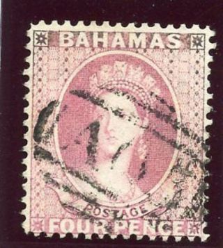 Bahamas 1882 Qv 4d Rose Very Fine.  Sg 43.  Sc 21.