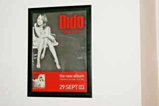 Dido - Framed A4 Rare 2003 `life ` Album Poster