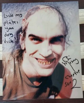 Bill Moseley Signed The Texas Chainsaw Massacre Choptop 8x10 Photo Lick My Plate