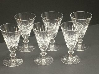 Set Of 6 Waterford Crystal Tramore Sherry Goblets Glasses 4 - 1/2 "
