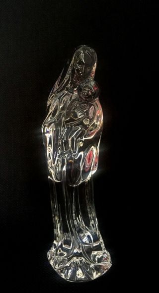 Waterford Crystal Nativity Mother And Child,  Madonna Mary And Jesus 2
