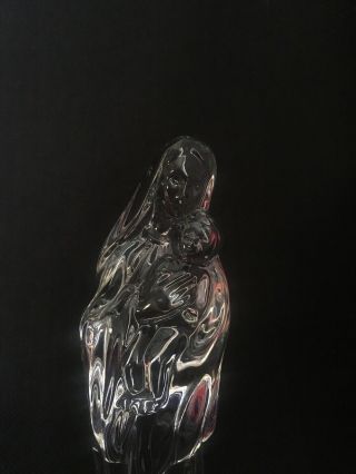 Waterford Crystal Nativity Mother And Child,  Madonna Mary And Jesus 3