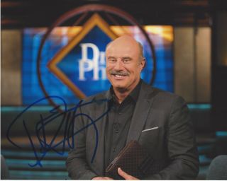 Dr.  Phil Mcgraw Signed Authentic 8x10 Photo D W/coa The Dr Phil Show Proof