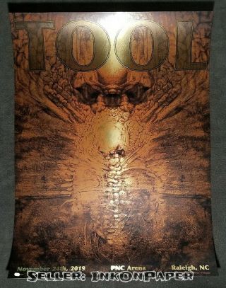 Tool 11/24/2019 Raleigh,  Nc Show Edition Poster By Allen Williams Xxx/650