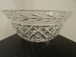 Vintage Waterford Crystal 9 ¼” Round Fruit Bowl,  Glandore Pattern