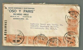 1939 Mexico cover Advertising Osa y Paris drinks Jalisco to PA McKenna Brass 2
