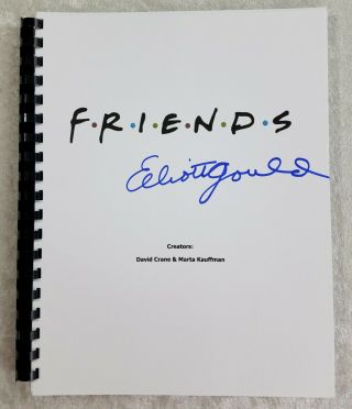 Elliott Gould " Jack Geller " Friends Signed Autograph Full Tv Episode Script 1996
