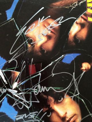 KISS Crazy Nights LP Originally Autographed By Gene Paul Bruce and Eric 3