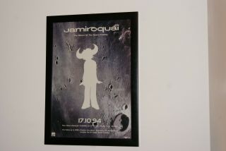 Jamiroquai - Framed A4 Rare 1994 `return Space Cowboy ` Album Poster