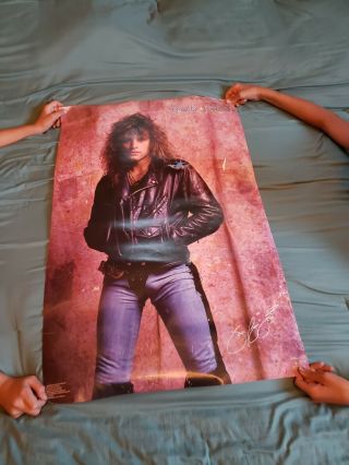 Vintage Poster Rock Metal Bon Jovi 1986 Rock