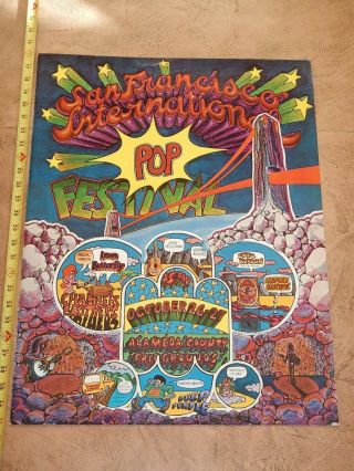 1968 Procol Harem - San Francisco International Pop Festival Concert Poster