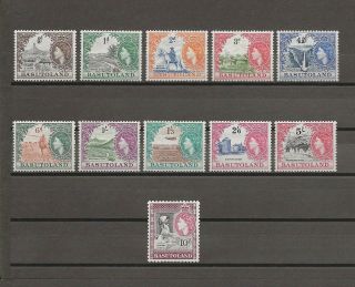 Basutoland 1954 - 58 Sg 43 - 53 Mnh Cat £110