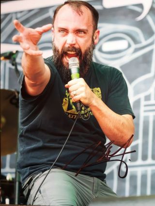 Neil Fallon Lead Singer Of Clutch Band Hand Signed 8x10 Autographed Photo W