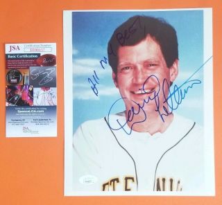 David Letterman Signed 8 " X10 " Color Photo Certified Authentic With Jsa Psa
