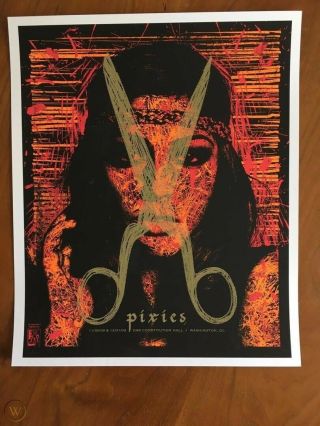 Pixies Washington Dc 2009 Concert Poster Todd Slater Silkscreen