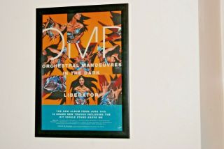 Omd - Framed A4 Rare 1993 `liberator ` Album Release Poster