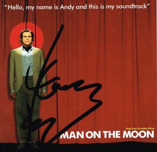 Jim Carrey Hand Signed Autograph Man On The Moon Cd Cover In Person Proof Actor