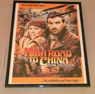 " Tom Selleck " Autographed Lobby Card High Road To China
