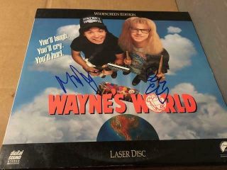 Mike Myers & Dana Carvey Signed Autographed Wayne 