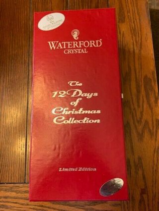 Waterford Crystal Flute Six Geese A - Laying 12 Days Of Christmas Limited Edition