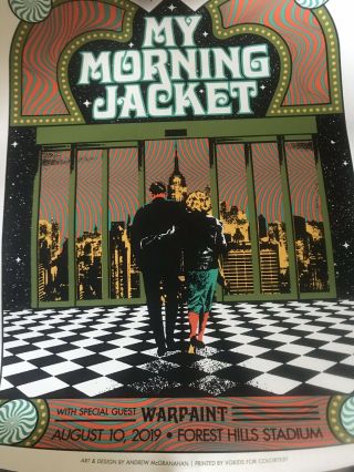 My Morning Jacket Poster Forest Hills 8/10/2019 221
